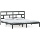  Posteljni okvir črn iz borovine 200x200 cm, (20647967) | Shoptok.si