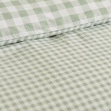 Catherine Lansfield Zelena 3-delna posteljnina za zakonsko posteljo 200x200 cm Bamford Gingham Check – | Shoptok.si