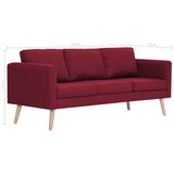  Trosjed od tkanine crvena boja vina | shoptok.hr