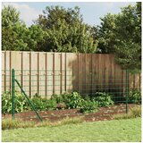 vidaXL Mrezna ograja s prirobnico zelena 0,8x25 m | Shoptok.si