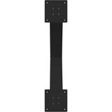 vidaXL noge za jedilno mizo x-oblika 2 kosa črna 70x(72-73) cm jeklo | Shoptok.si