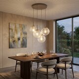 Brilagi Luster na sajli STELLA 4xE27/60W/230V bež/zlatna | Eponuda.com