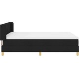 Box Postelja z vzmetnico z vzmetnico Črna 190 x 140 cm Poliester, (5000123637) | Shoptok.si