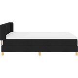 Box spring krevet Bijela i crna 140 x 190 cm tkanina | shoptok.hr