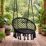 Multi Garden boho viseća vrtna ljuljačka, crna | shoptok.hr