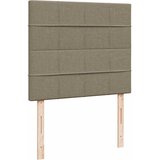  s oprugama i madracem LED smeđesivi 120x190cm od tkanine | shoptok.hr