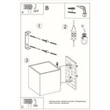  Stenska svetilka QUAD iz naravnega lesa, (21347403) | Shoptok.si