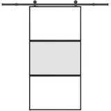  Klizna vrata s priborom 102,5x205 cm kaljeno staklo i aluminij Cijene