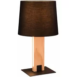 Tri O Crna/u prirodnoj boji LED stolna lampa s tekstilnim sjenilom (visina 50 cm) Rahul –