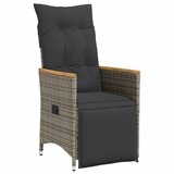  11-dijelni vrtni bistro set od poliratana s jastucima sivi | shoptok.hr