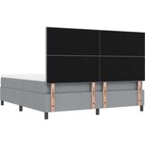  Postelja s pomično vzmetjo z vzmetnico in klopjo Svetlo siva 180x200 cm Tkanina, (22083348) | Shoptok.si