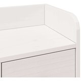 vidaXL Knjižna postelja brez vzmetnice bela 140x200 cm trdna borovina | Shoptok.si