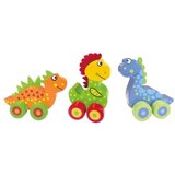 Orange Tree Toys Drveni set vozalica - 3 dinosaurusa ( OTT07403 ) Cene