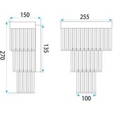 Toolight Zidni svijećnjak APP1536-1W Chrome | shoptok.hr