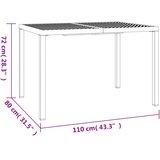 Vrtni stol antracit 110x80x72 cm čelični | shoptok.hr