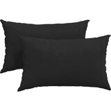 vidaXL jastučići za sofu 2 pcs crna 50 x 30 cm tkanina | shoptok.hr