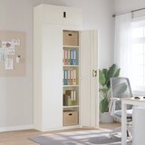 vidaXL Arhivska omara bela 90x40x240 cm jeklo Cene