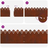  Rubnjaci za travnjak 30 pcs Rđa 103 x 0,05 x 22 cm | shoptok.hr