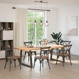  Noge za blagovaonski stol V-oblik 2 kom Prirodni čelik 90 x (72-73,3) cm Čelik | shoptok.hr