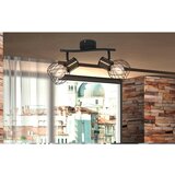 Globo Stropna svjetiljka (80 W, D x Š x V: 29,6 x 23 x 18,5 cm, Crno-zlatno, E27) | shoptok.hr