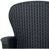 Bistro 3-dijelni bistro set od plastike s izgledom ratana antracit | shoptok.hr