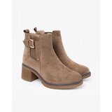 Shelvt Stylish beige boots with a comfortable heel | shoptok.hr