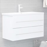 vidaXL Omarica za umivalnik bela 80x38,5x48 cm iverna plošča Cene
