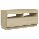 vidaXL TV ormarić s LED svjetlima boja hrasta sonome 80x35x40 cm | shoptok.hr