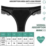Adalet Eco Period Flora Menstrual Panty Normal Black S | Shoptok.si
