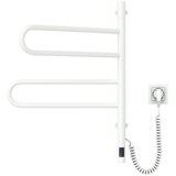  Električni rotirajući sušač za peškire sa termostatom FOUETTE, 60 W, 65 x 49 cm, bela | Eponuda.com
