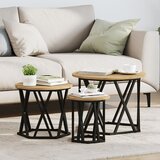 vidaXL Artisan hrast, Črna Trden hrast, Kovina Srednja | Shoptok.si