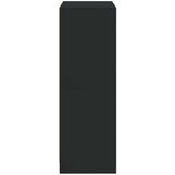  Visoka omara z vrati črna 68x37x109 cm inženirski les | Shoptok.si