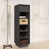 vidaXL Ormarić za cipele sivi 34 x 30 x 105 cm od masivne borovine Cijene