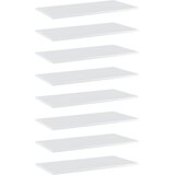 vidaXL Police za knjige 8 kom visoki sjaj bijele 80x40x1,5 cm iverica | shoptok.hr