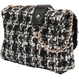 Guess Torba za čez ramo 'Everlee' črna / bela | Shoptok.si