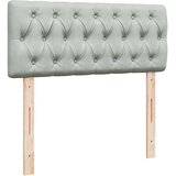 Box spring krevet s madracem svjetlosivi 120x200 cm baršunasti | shoptok.hr
