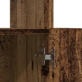  Visoka komoda boja staro drvo 63x33x140 cm konstruirano drvo | shoptok.hr