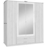CARRYHOME OMARA S KLASIČNIMI VRATI, barve grafita, bela | Shoptok.si