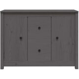  Komoda siva 100 x 35 x 74 cm od masivne borovine | shoptok.hr