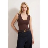 TRENDYOLMILLA Ženska majica TWOSS25AL00022, Braon | Eponuda.com