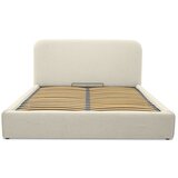 Scandic Krem tapecirani bračni krevet s prostorom za odlaganje s podnicom 140x200 cm Sea – | shoptok.hr