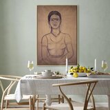  Slika - Frida Kahlo – Self-Portrait 1929 (charcoal drawing) 60x90 U prirodnom drvenom okviru | shoptok.hr