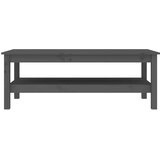  Stolić za kavu sivi 110x50x40 cm od masivne borovine | Eponuda.com