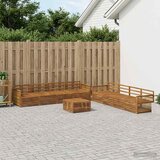  Set vanjskih sofa 9 kom. Prirodna Čvrsto drvo akacije | shoptok.hr