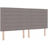  Krevet od pjene s madracem i LED-om Sivosmeđa 200 x 200 cm Slike