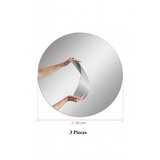 Hanah home ogledalo round triple diameter: 20 cm silver