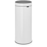Brabantia Koš za smeti na dotik 30 L s plastičnim vložkom - bela | Shoptok.si