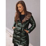 DStreet Women's double-sided jacket DELSY LONG green | shoptok.hr
