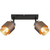 Globo 15560-2C - Spot svetiljka MILLEY 2xE27/40W/230V crna/bronza | Eponuda.com