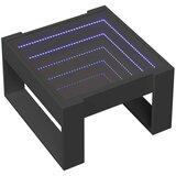  Stolić za kavu s beskonačnim LED svjetlima crni 50x53x30 cm | Eponuda.ba